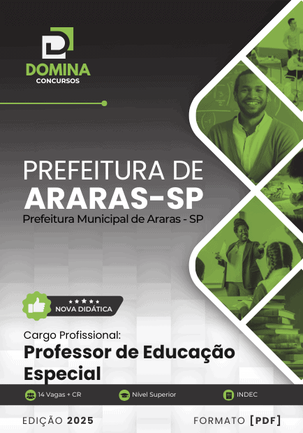 Apostila Professor de Educação Especial Araras SP 2025