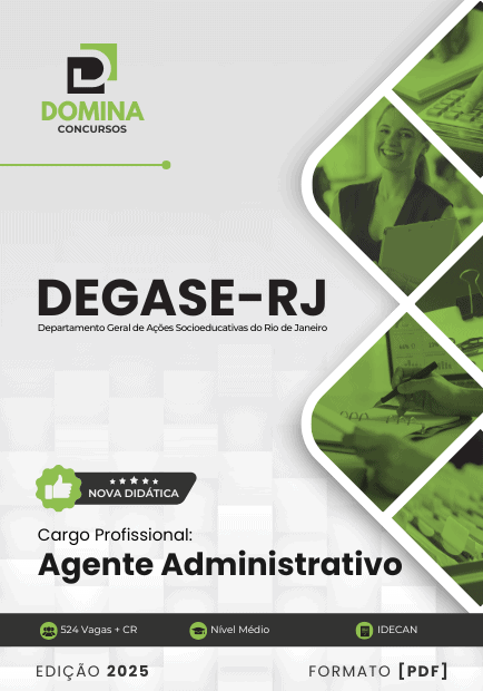 Apostila Agente Administrativo DEGASE RJ 2025