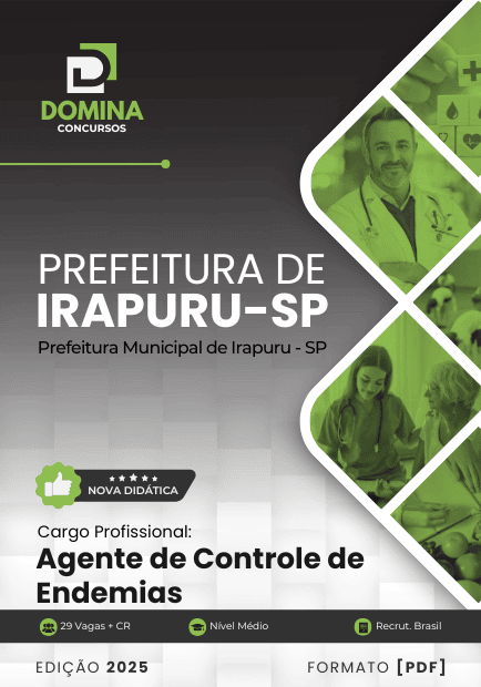 Apostila Agente de Controle de Endemias Irapuru SP 2025