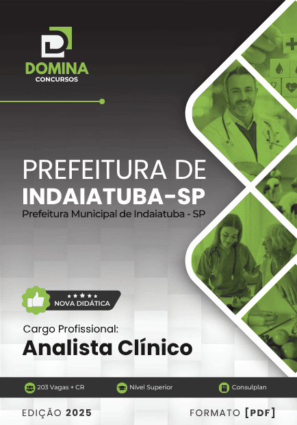 Apostila Analista Clínico Indaiatuba SP 2025
