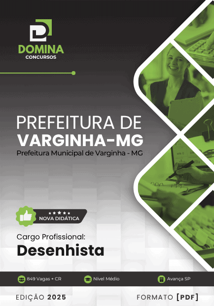 Apostila Desenhista Varginha MG 2025