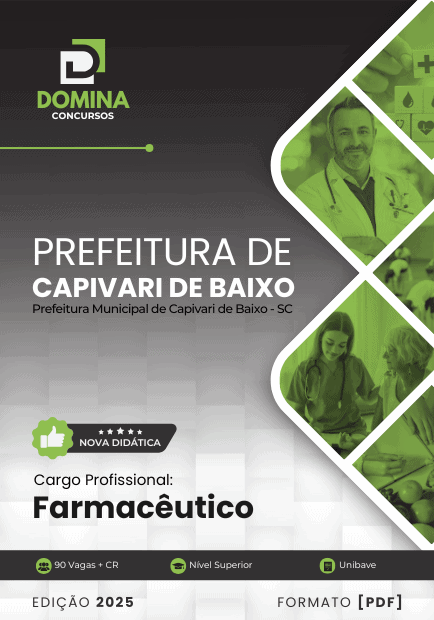 Apostila Farmacêutico Capivari de Baixo SC 2025