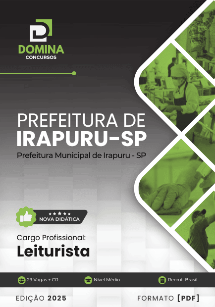 Apostila Leiturista Irapuru SP 2025
