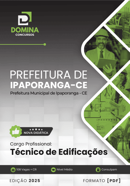Apostila Técnico de Edificações Ipaporanga CE 2025