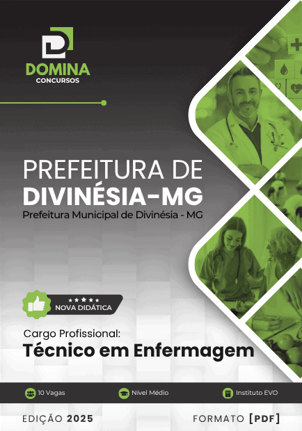 Apostila Técnico em Enfermagem Prefeitura Divinésia MG 2025