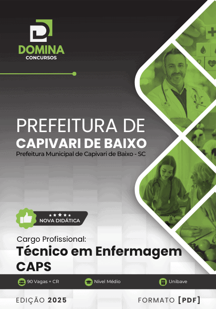 Apostila Técnico de Enfermagem CAPS Capivari de Baixo SC 2025