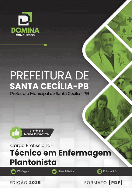 Apostila Técnico Enfermagem Plantonista Santa Cecília PB 2025