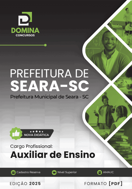 Apostila Auxiliar de Ensino Seara SC 2025