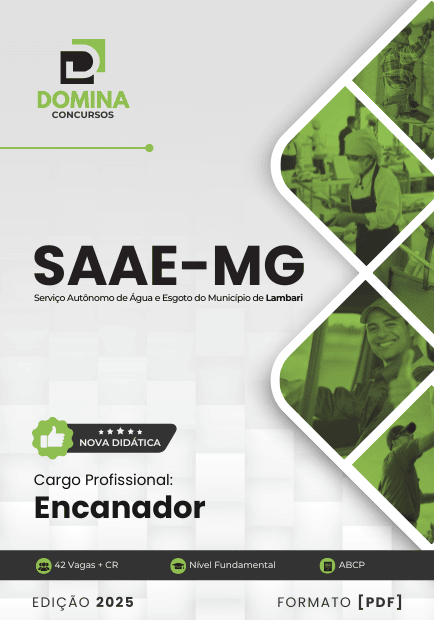 Apostila Encanador SAAE Lambari MG 2025