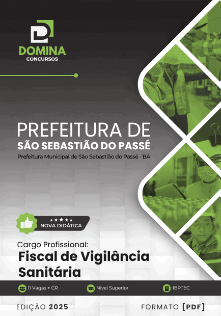 Apostila Fiscal de Vigilância Sanitário São Sebastião do Passé BA 2025