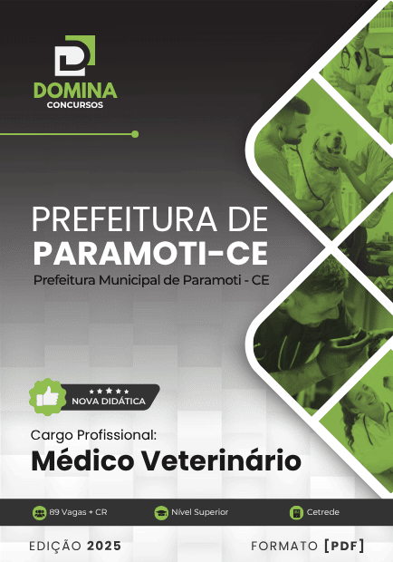Apostila Médico Veterinário Paramoti CE 2025