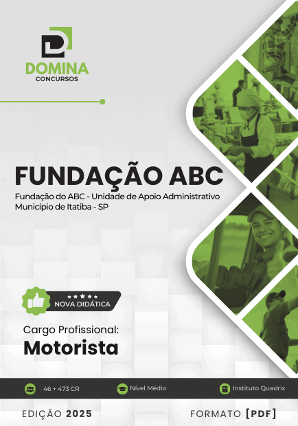 Apostila Motorista Fundação ABC Itatiba SP 2025
