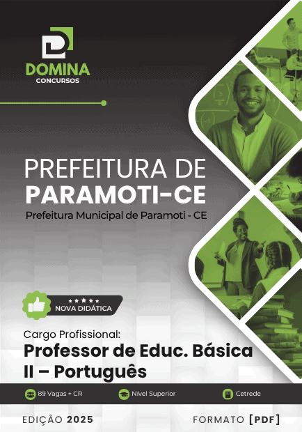 Apostila Professor de Português Paramoti CE 2025