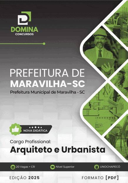 Apostila Arquiteto e Urbanista Maravilha SC 2025