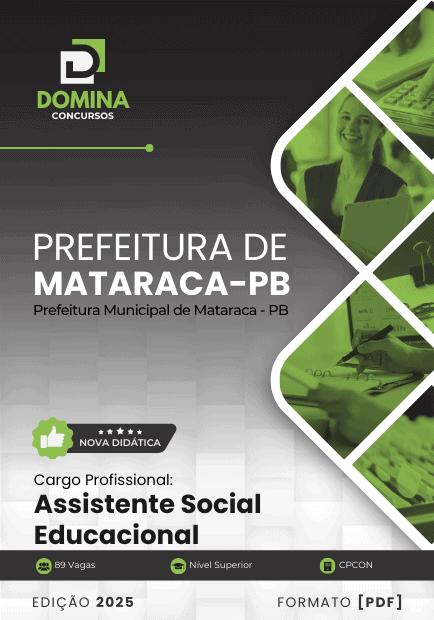 Apostila Assistente Social Educacional Mataraca PB 2025