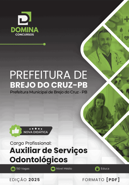 Apostila Auxiliar de Serviços Odontológicos Brejo do Cruz PB 2025