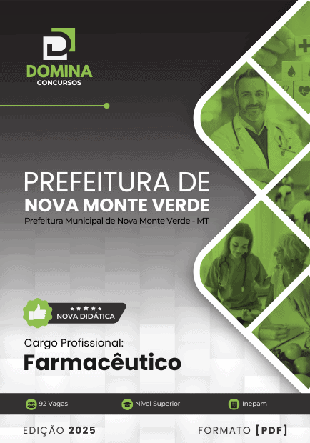 Apostila Farmacêutico Nova Monte Verde MT 2025
