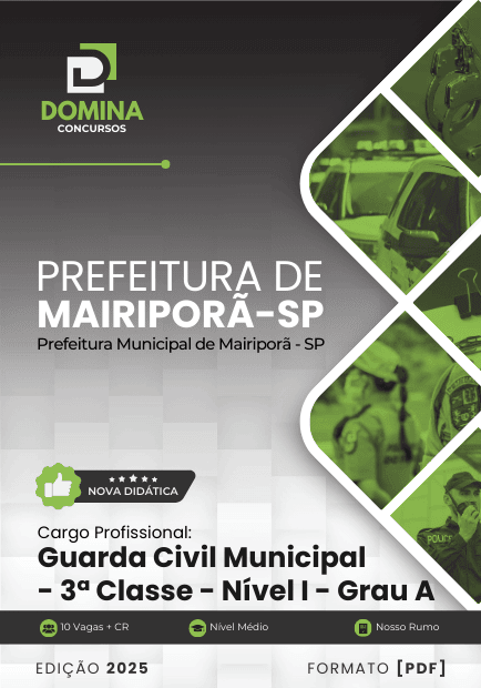 Apostila Guarda Civil Municipal Mairiporã SP 2025