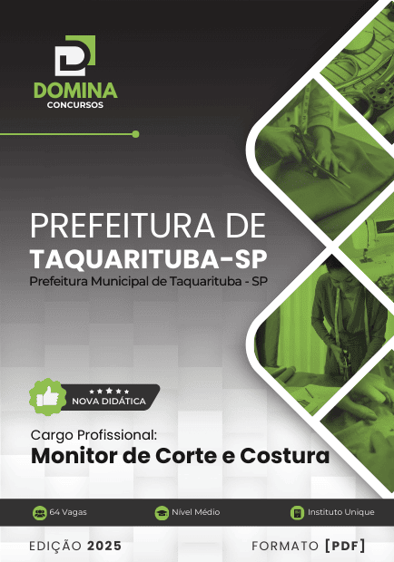 Apostila Monitor de Corte e Costura Taquarituba SP 2025