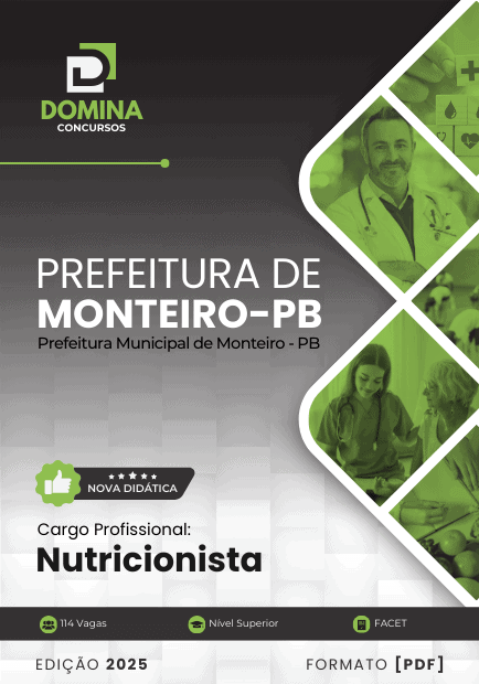 Apostila Nutricionista Monteiro PB 2025