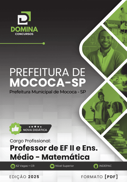 Apostila Professor de Matemática Mococa SP 2025