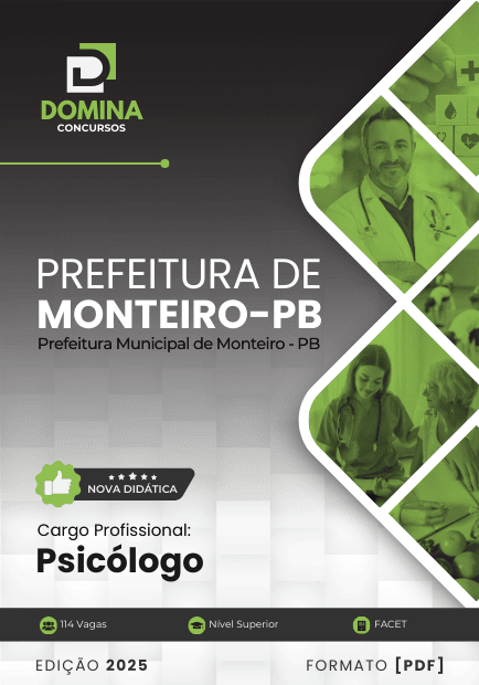 Apostila Psicólogo Monteiro PB 2025