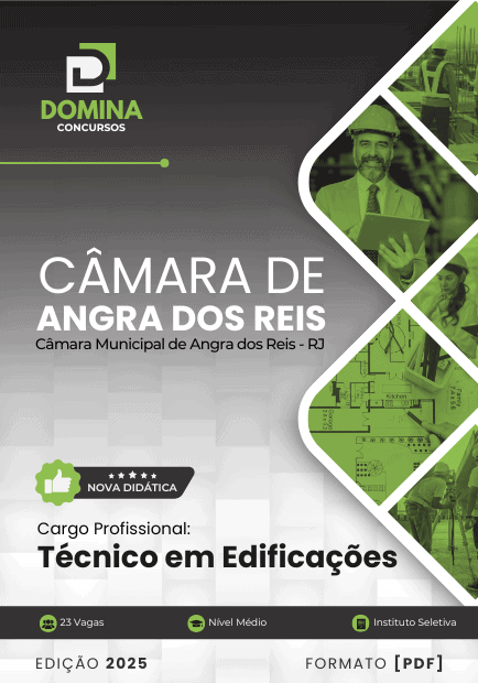 Apostila Técnico em Edificações Câmara Angra dos Reis RJ 2025