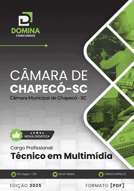 Apostila Técnico em Multimídia Câmara Chapecó SC 2025