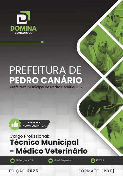 Apostila Técnico Municipal Médico Veterinário Pedro Canário ES 2025