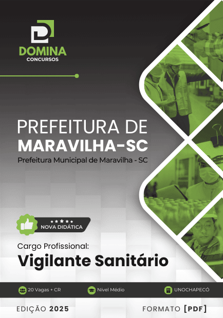 Apostila Vigilante Sanitário Maravilha SC 2025