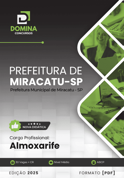 Apostila Almoxarife Miracatu SP 2025