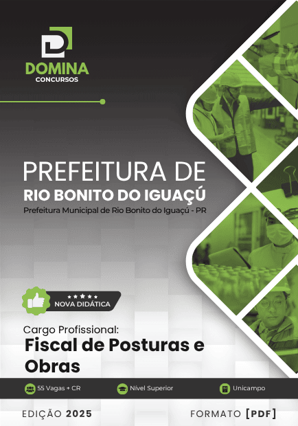 Apostila Fiscal de Posturas e Obras Rio Bonito do Iguaçú PR 2025