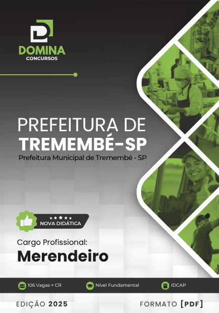 Apostila Tremembé SP 2025 Merendeiro