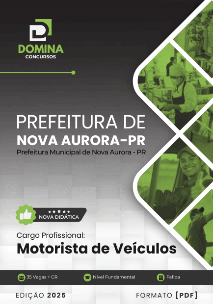 Apostila Motorista Nova Aurora PR 2025