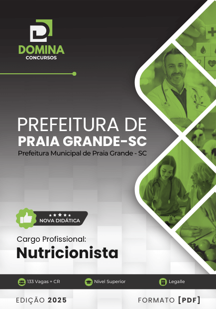 Apostila Nutricionista Praia Grande SC 2025
