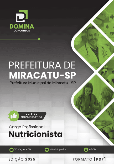Apostila Nutricionista Miracatu SP 2025