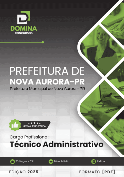 Apostila Técnico Administrativo Nova Aurora PR 2025