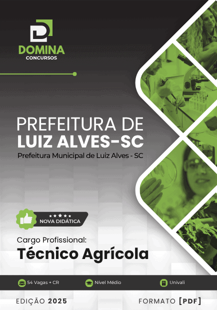 Apostila Técnico Agrícola Luiz Alves SC 2025