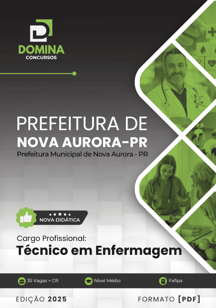 Apostila Técnico em Enfermagem Nova Aurora PR 2025