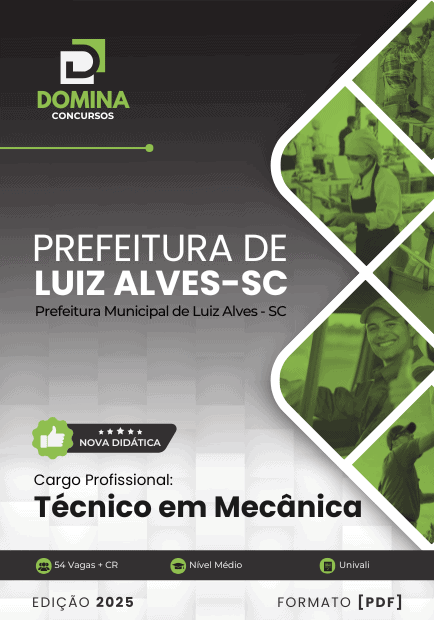 Apostila Técnico em Mecânica Luiz Alves SC 2025
