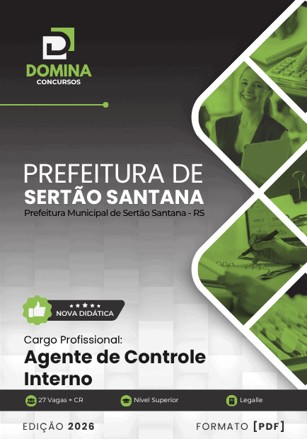 Apostila Agente de Controle Interno Sertão Santana RS 2026