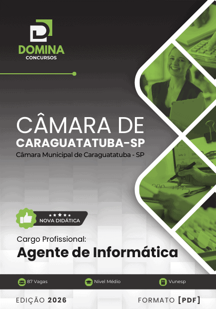 Apostila Agente de Informática Câmara Caraguatatuba SP 2026