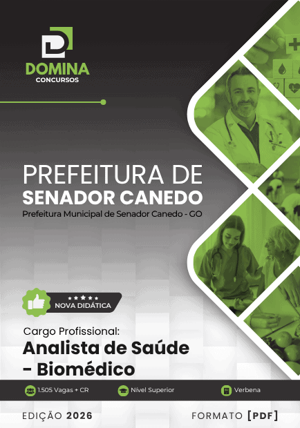 Apostila Analista de Saúde Biomédico Senador Canedo GO 2026