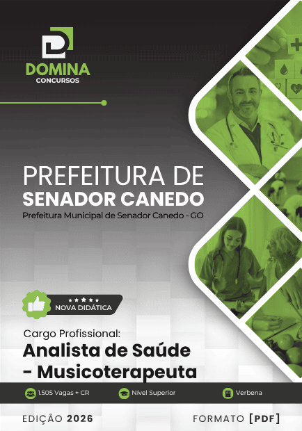 Apostila Analista de Saúde Musicoterapeuta Senador Canedo GO 2026