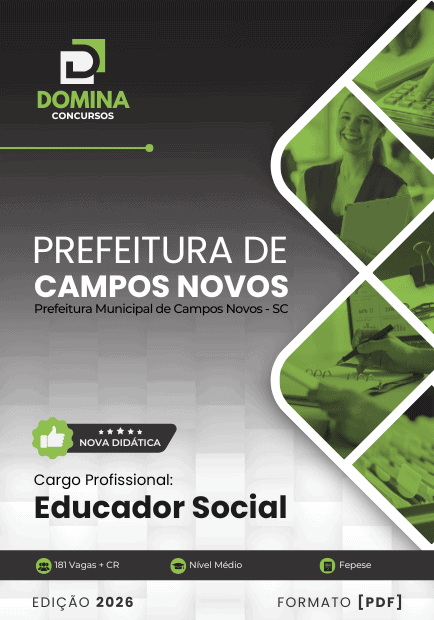 Apostila Educador Social Campos Novos SC 2026