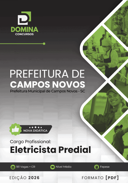 Apostila Eletricista Predial Campos Novos SC 2026