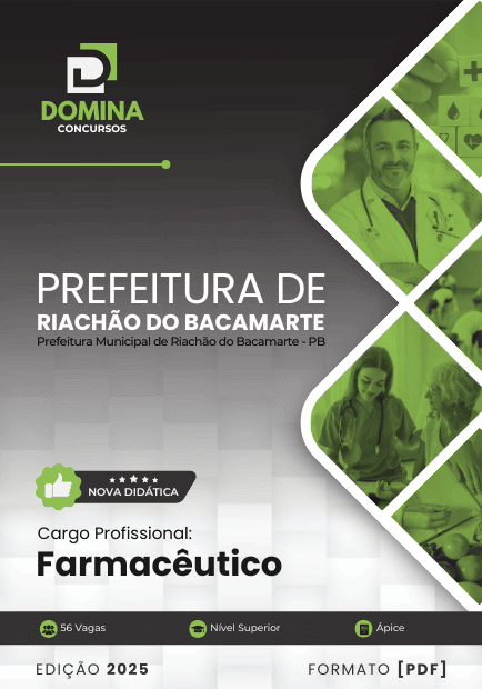 Apostila Farmacêutico Riachão do Bacamarte PB 2025