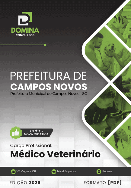 Apostila Médico Veterinário Campos Novos SC 2026