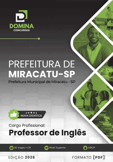 Apostila Professor de Inglês Miracatu SP 2026
