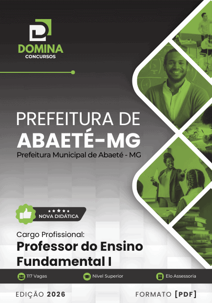 Apostila Professor do Ensino Fundamental I Abaeté MG 2026